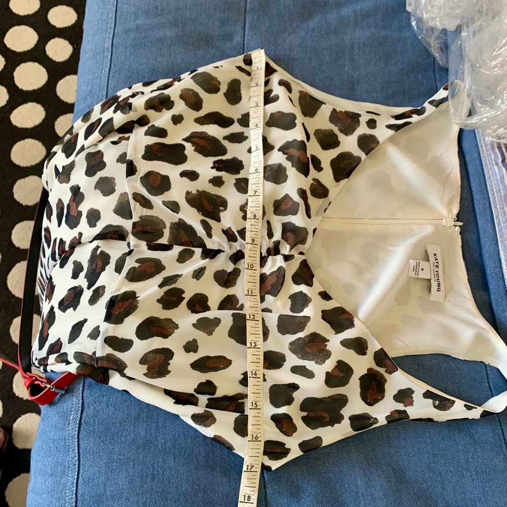 Kate Young For Target Leopard Print Dress with Red Accent - Picture 6 of 9